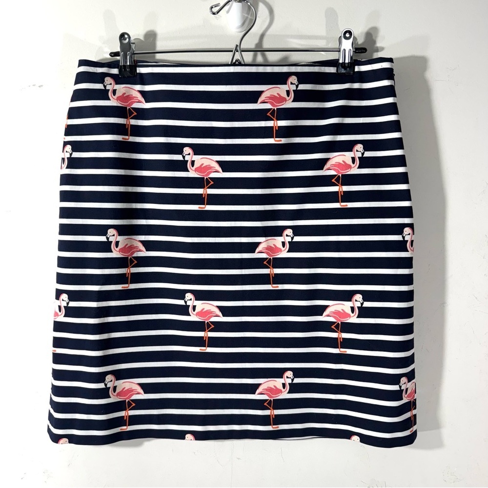 Talbots Flamingo Print Skirt Sz 10